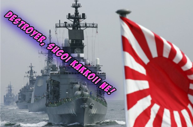 Nothing says "We love peace." Like things called DESTROYERS.